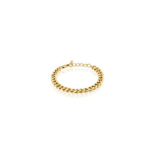 Oma the Label Cuban Link Collection Anklet - Gold Tone j-36